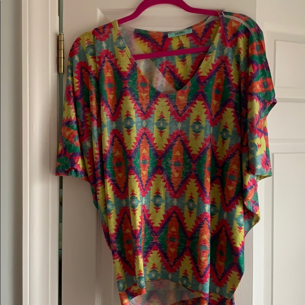 Karlie Aztec Print Top